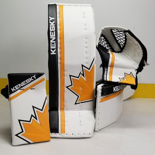 Hockey Goalie Equipment with Custom Graphics 2